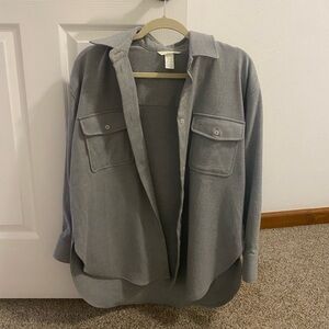 Button Down Shacket (Size XS)
